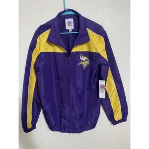 G-111 Minnesota Vikings Sports official  NFL Windbreaker Jacket M New Tags